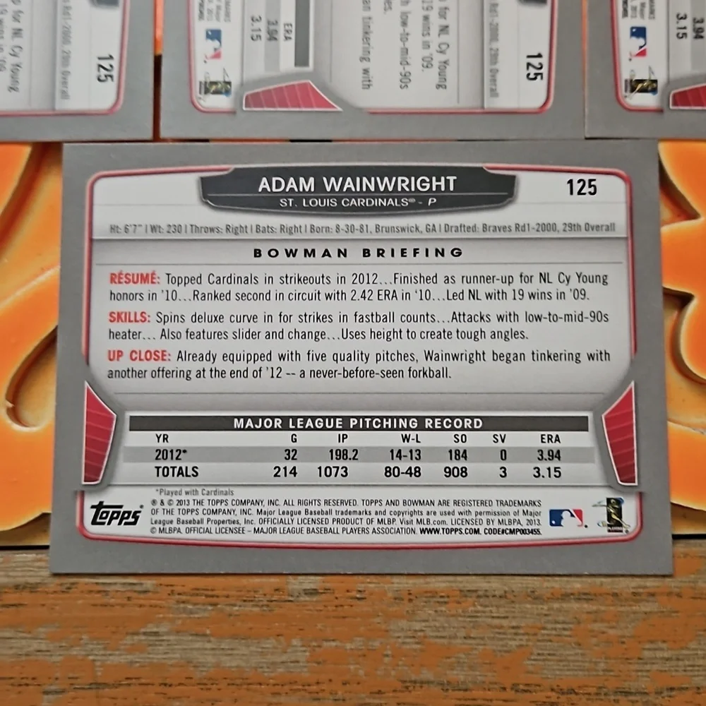Free with $10 purchase Topps Adam Wainwright Saint Louis Cardinals #125